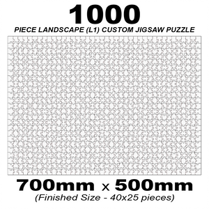 1000 Piece Landscape (7:5) Custom Jigsaw 700 x 500mm