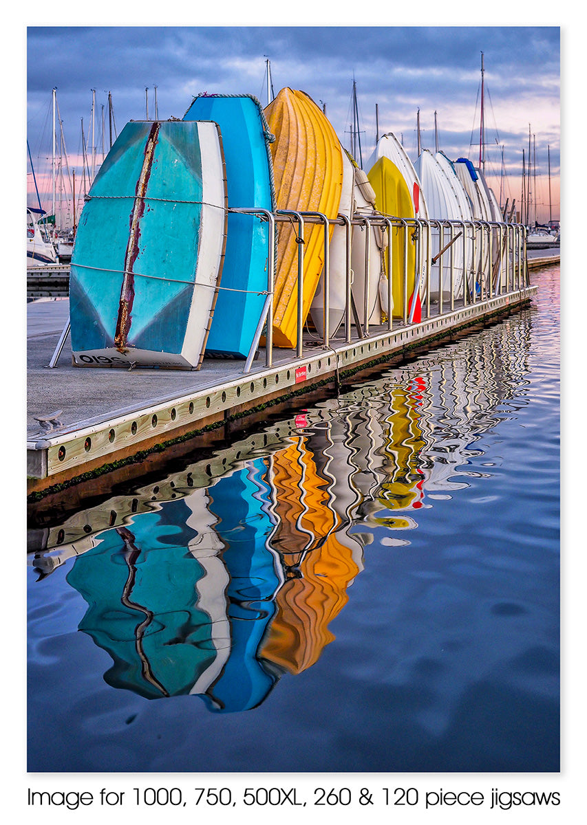 Rowboats at St Kilda Marina, Melbourne VIC – Jigsaw Gallery