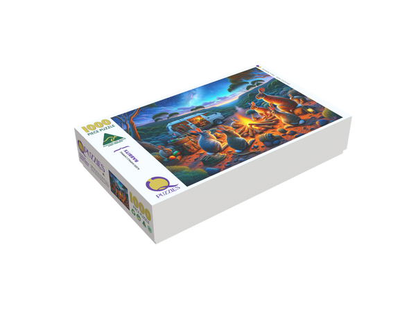 Aussie Animals Camping - Rabbits (Landscape)