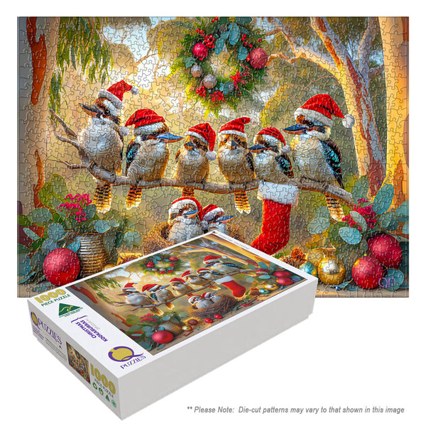 Christmas Kookaburras (Landscape)