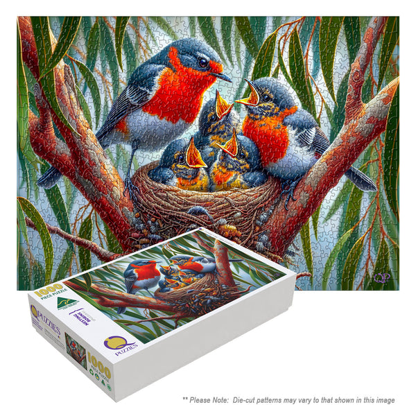 Nesting Robbins (Landscape)