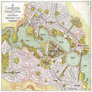 Canberra preliminary plan, circa 1914