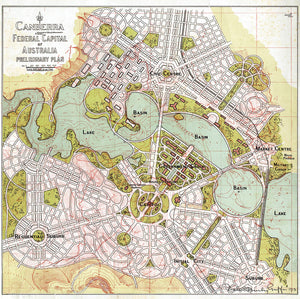 Canberra preliminary plan, circa 1914