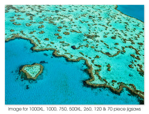 Heart Reef. Great Barrier Reef Marine Park, Whitsundays, QLD