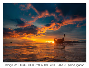 Krabilong Tailboat Sunset Thailand