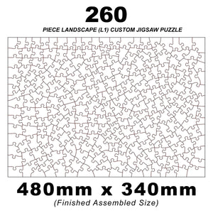 260 Piece Landscape (7:5) Custom Jigsaw 480 x 340mm