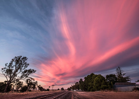 Mallee Pink Sunset near Rainbow