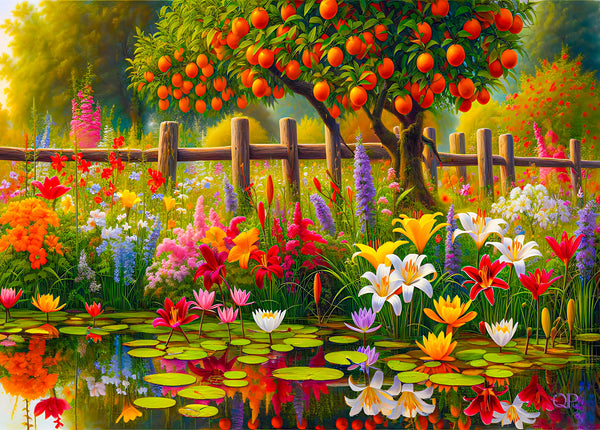 Orange Tree Pond (Landscape)