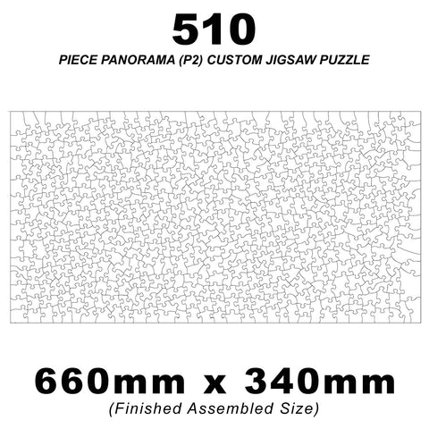 510 Piece Panoramic (2:1) Custom Jigsaw 660 x 340mm