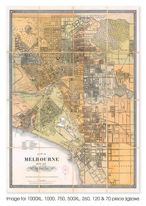 Plan of Melbourne and its Suburbs - 1879