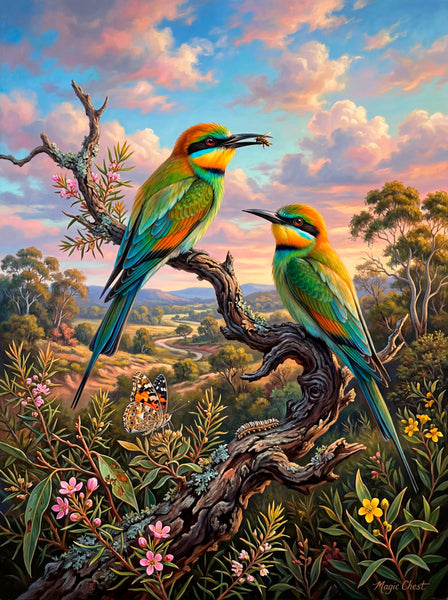 Rainbow Bee Eaters (Portrait)