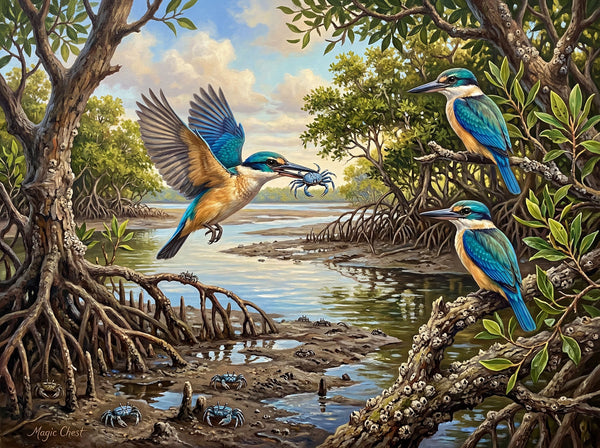 Sacred Kingfishers (Landscape)