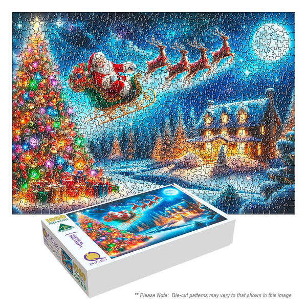 Santa's Time to Deliver (Landscape)