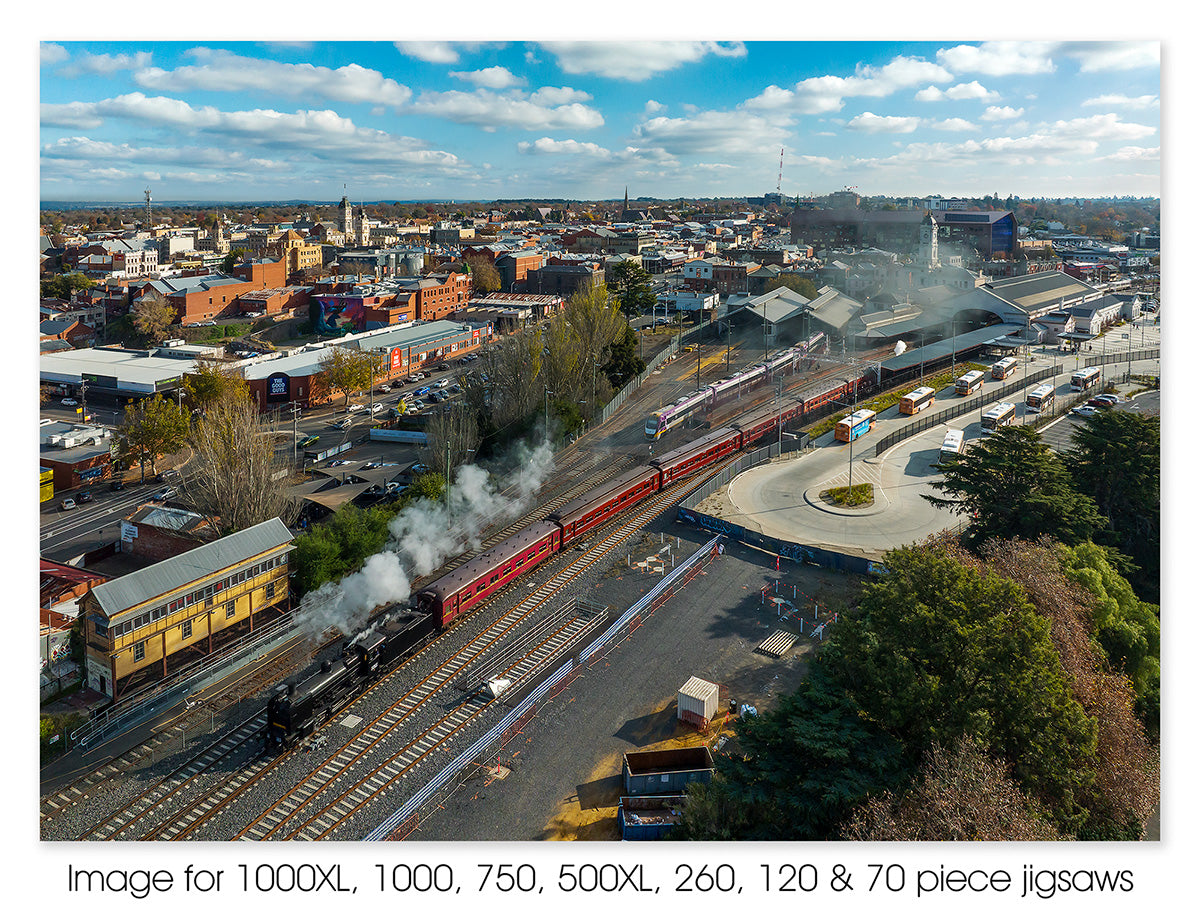 Locomotive K153 at Ballarat Railway Station, VIC