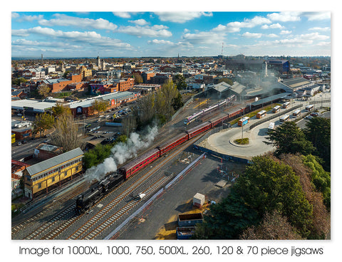 Locomotive K153 at Ballarat Railway Station, VIC