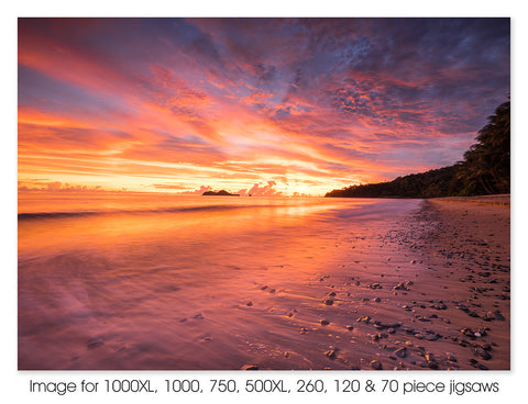 Sunrise along Ellis Beach, Cairns, QLD