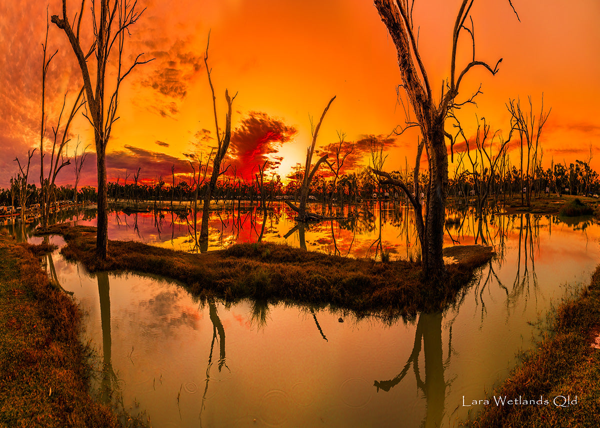 Sunset - Lara Wetlands