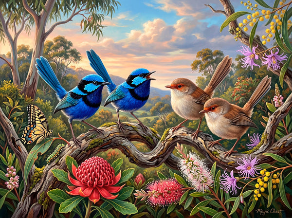 Superb Fairywrens (Landscape)