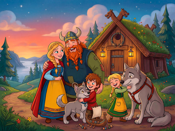 Viking Family (Landscape)