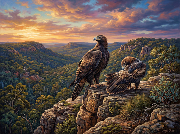 Wedge Tailed Eagles (Landscape)