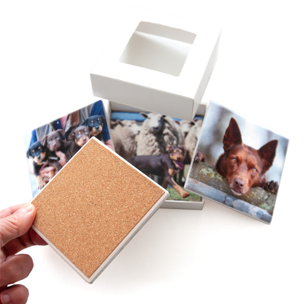 Working Dogs - 4 x Ceramic Coasters