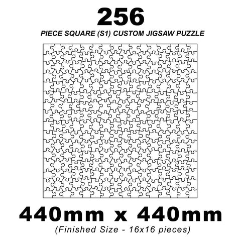 256 Piece Square (1:1) Custom Jigsaw 440 x 440mm