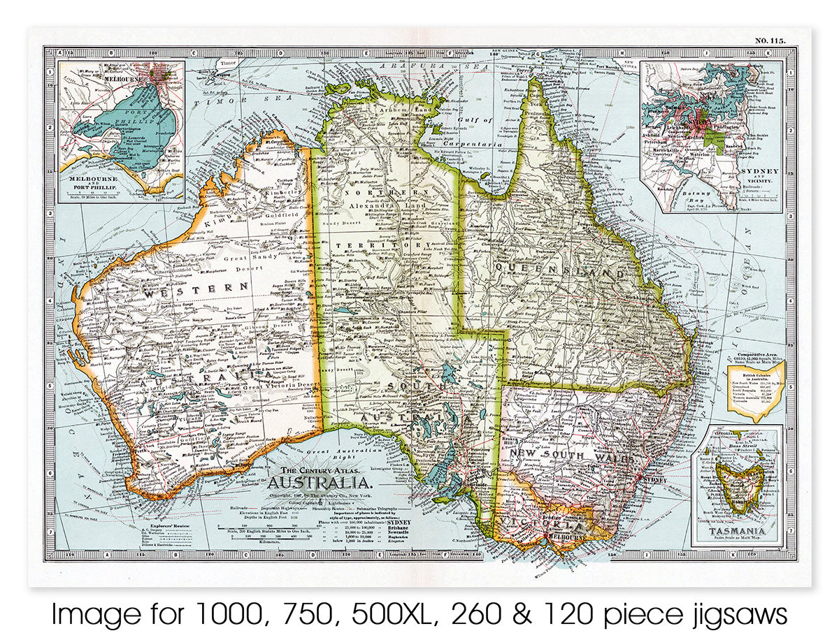 Australia. The Century Atlas - 1897