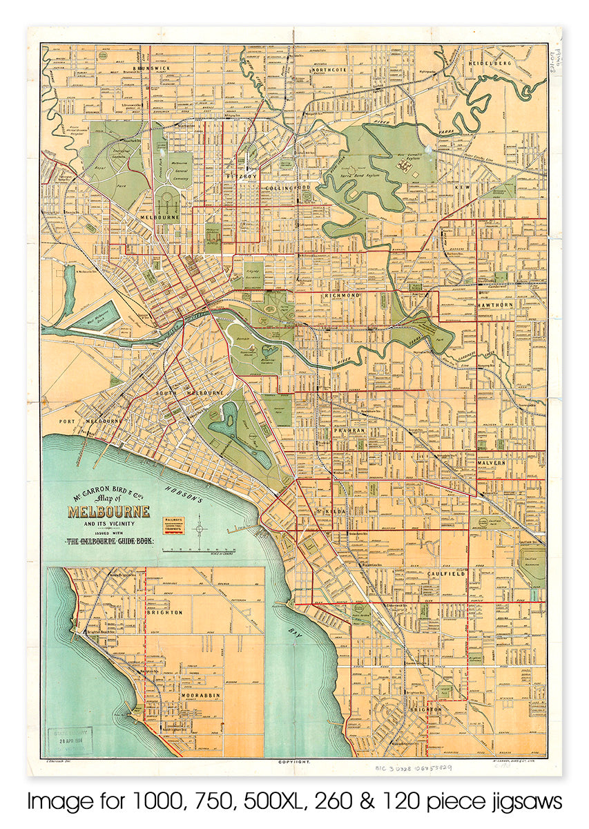 McCarron, Bird & Co.'s map of Melbourne, circa 1913