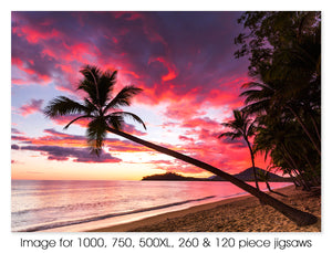 Red Sunrise at Clifton Beach, Cairns QLD