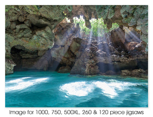 Sunrays in the Grotto, Christmas Island